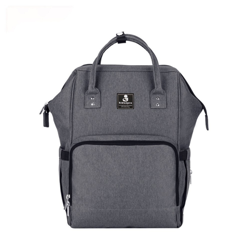 (Grey) Diaper Bag Multi-Function Waterproof Travel Backpack Grey Greenzech