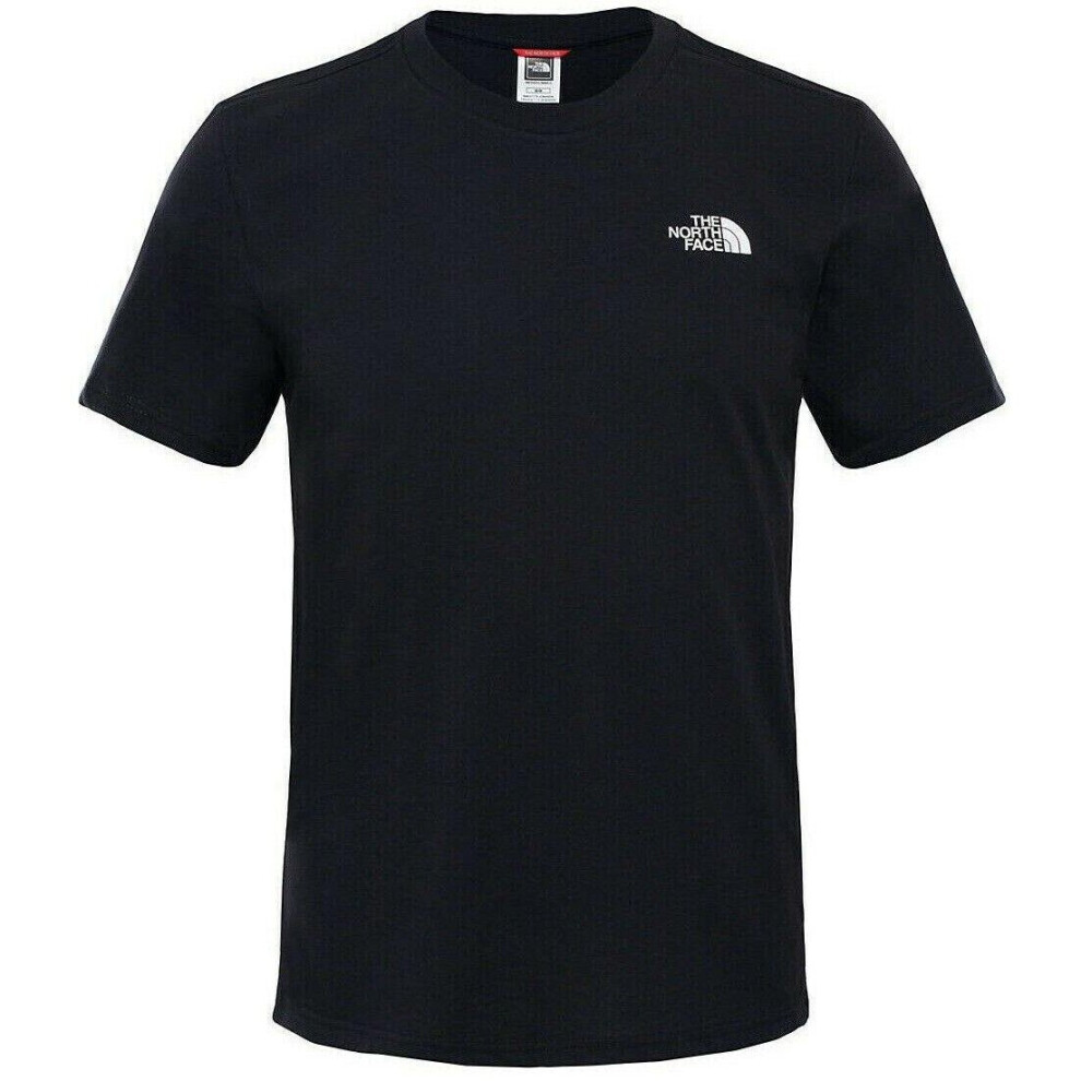 (Simple Dome Tee Black M) The North Face Mens TNF Short Sleeve Tee Cotton T Shirt Crew Neck Top