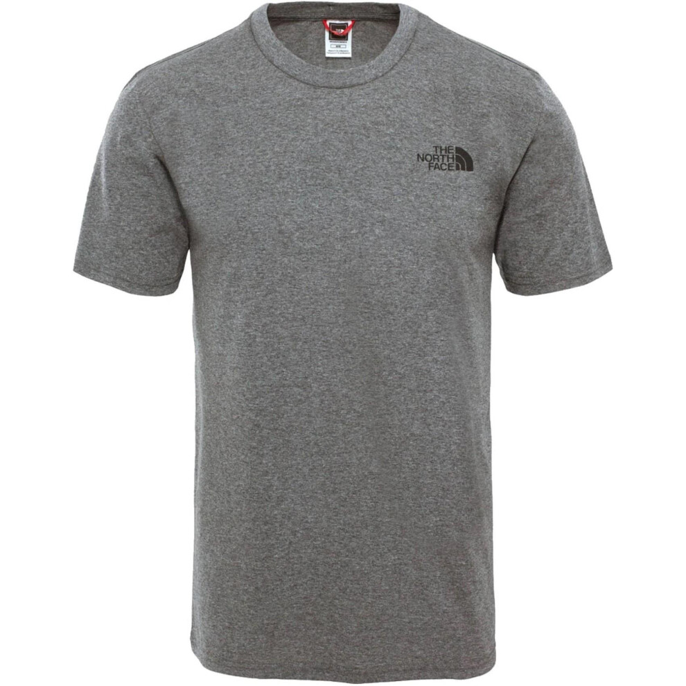 (Simple Dome Tee Grey XL) The North Face Mens TNF Short Sleeve Tee Cotton T Shirt Crew Neck Top