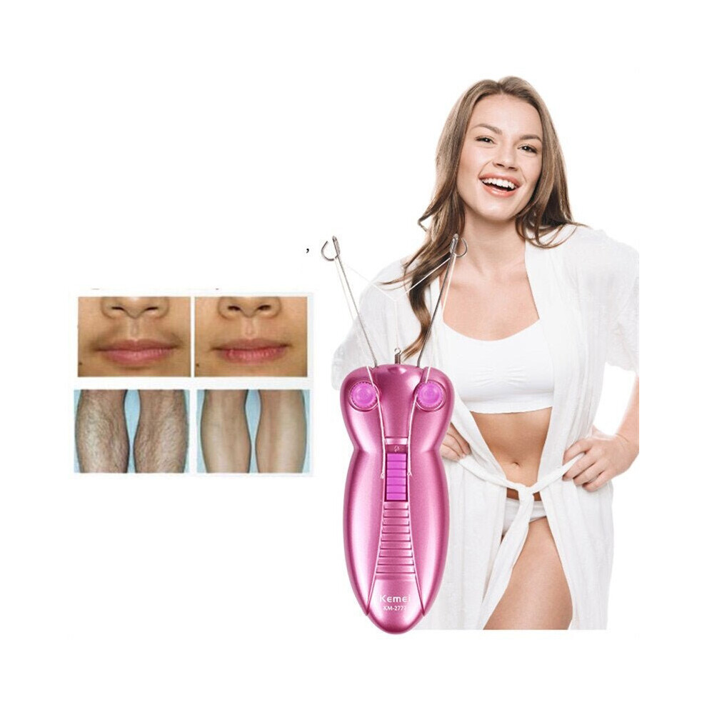 Lady Electric Epilator Women Body Hair Remover Cotton Thread Epilator Face Hair Removal Tools Butterfly Design