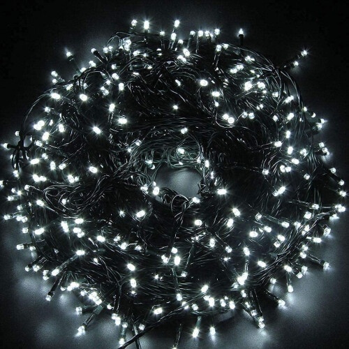 400 Cool White LEDs Multifunction Timer Outdoor String Fairy Lights 40M 1