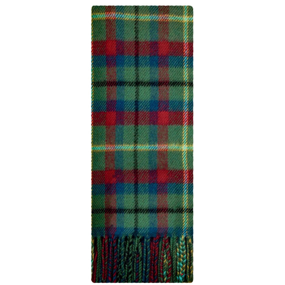 Irish Tartan Plaid Scarf County Mayo 100% Lambswool