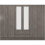 Nevada 6 Door 2 Drawer Mirrored Wardrobe Black Wood Grain 1
