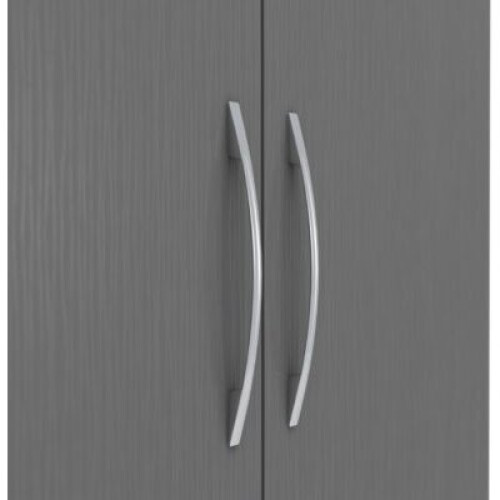 Nevada 2 Door 1 Drawer Wardrobe 3D Effect Grey 2