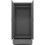 Nevada 2 Door 1 Drawer Wardrobe 3D Effect Grey 4