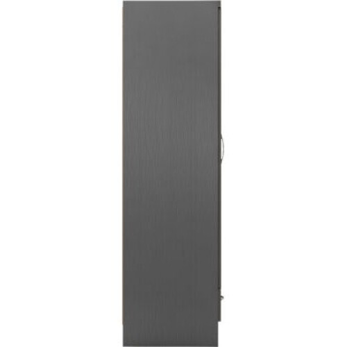 Nevada 2 Door 1 Drawer Wardrobe 3D Effect Grey 1