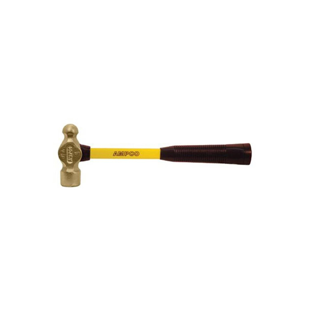 Ampco Safety Tools 065-H-00FG 1-4 Lb Ball Peen Hammerw-Fbg. Handle-image-OPC-P9RB2WB-NEW