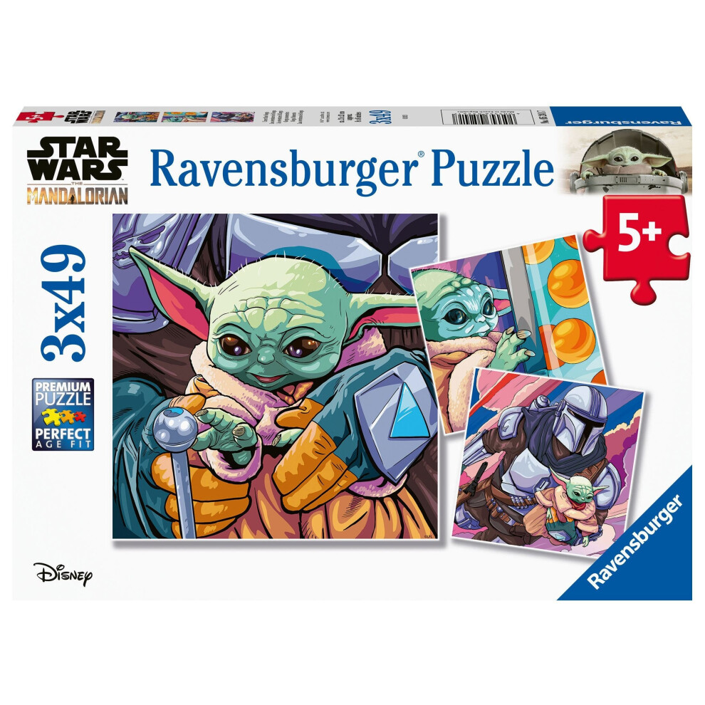 Ravensburger Star Wars The Mandalorian Jigsaw Puzzle Grogu Moments (3X49 Pieces)