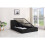 Side Lift Ottoman Storage Bed 4ft6 Double Black leather bed 4