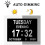 (White) Dementia Clock Calendar Day Date Clock 8 Inch Gift 8