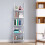 Costway 5 Tier Wooden Leaning Ladder Shelf Unit Bookcase Display Wall Rack 6