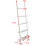 Costway 5 Tier Wooden Leaning Ladder Shelf Unit Bookcase Display Wall Rack 8