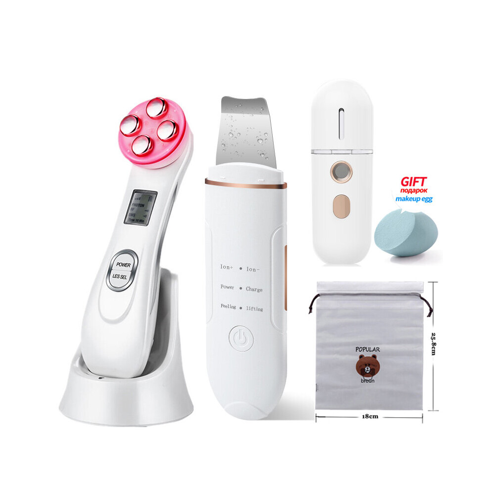 Gacloz (Set F) Ultrasonic Skin Scrubber Facial Blackhead Removers
