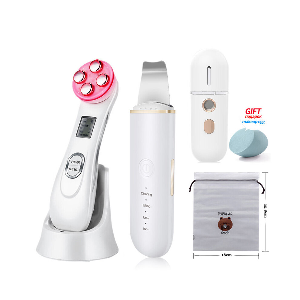 Gacloz (Set E) Ultrasonic Skin Scrubber Facial Blackhead Removers