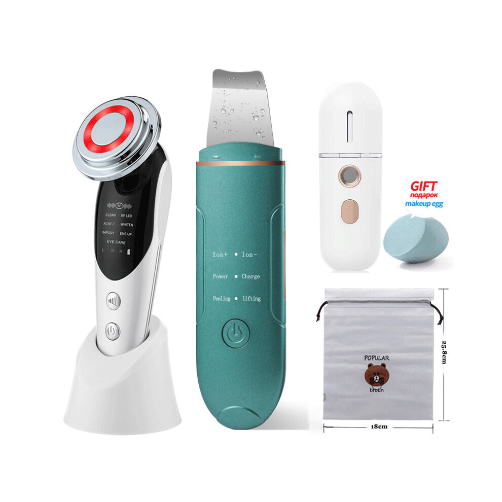 Gacloz (Set C) Ultrasonic Skin Scrubber Facial Blackhead Removers