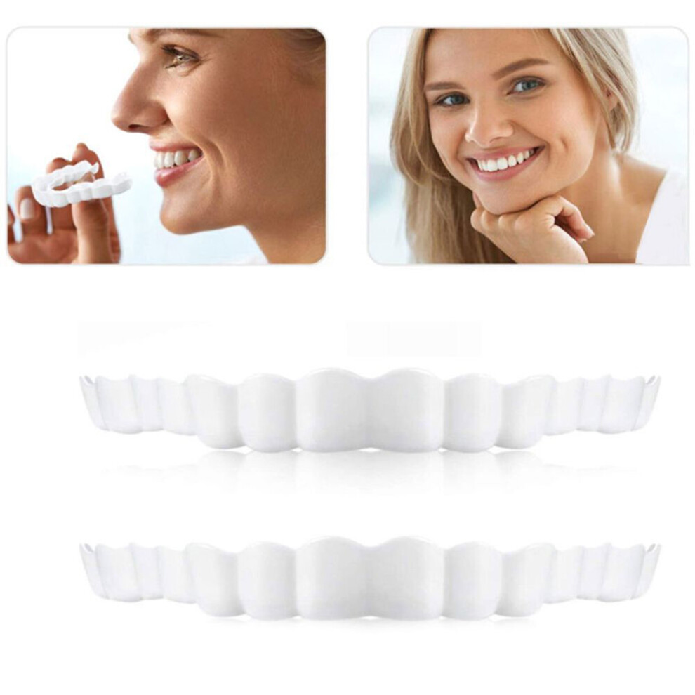 Artificial Braces Upper And Lower Teeth Whitening Sets Of Pins Silicone Dental Stickers False Braces Cosmetic Dental Tools