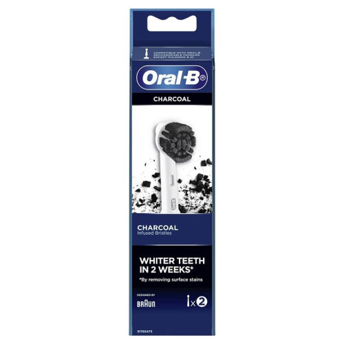 Oral-B Oral B Power Toothbrush Charcoal Refills 2 Pack