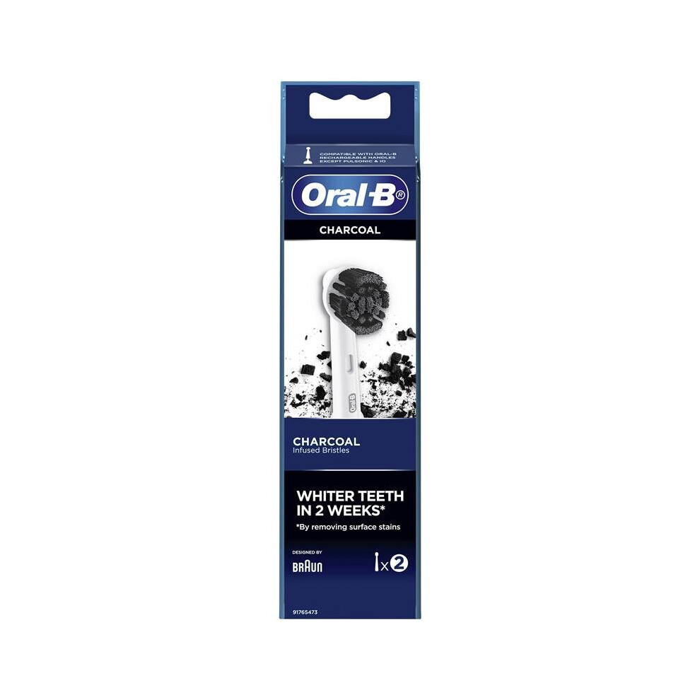 Oral B Power Toothbrush Charcoal Refills 2 Pack