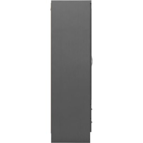 Nevada 3 Door 2 Drawer Mirrored Wardrobe 3D Effect Grey 1