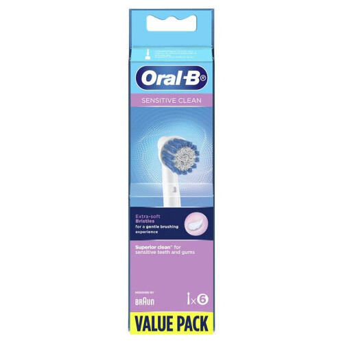 Oral-B Oral B Power Toothbrush Clean Sensitive Refills 6 Pack