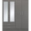 Nevada 4 Door 2 Drawer Mirrored Wardrobe 3D Effect Grey 1
