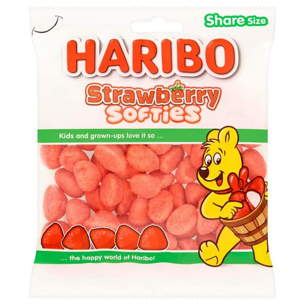 Haribo Strawberry Softies Sweets Tagada 160g