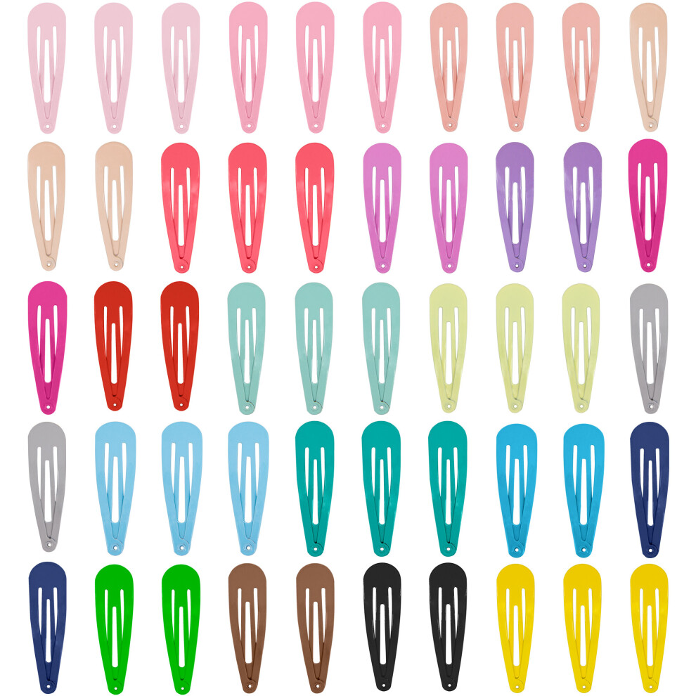 (Mix) Time to Sparkle 100PCS Candy Metal Kids Hair Snap Clip Little Girls Baby Small Barrettes