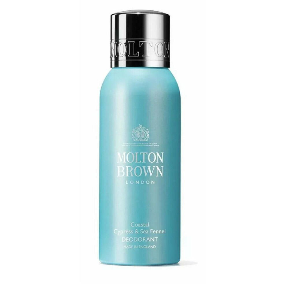 NEW MOLTON BROWN COASTAL CYPRESS & SEA FENNEL DEODORANT 150ML
