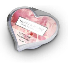 Heart & Home Wax Melt - With Love (Pink Peony & White Musk)