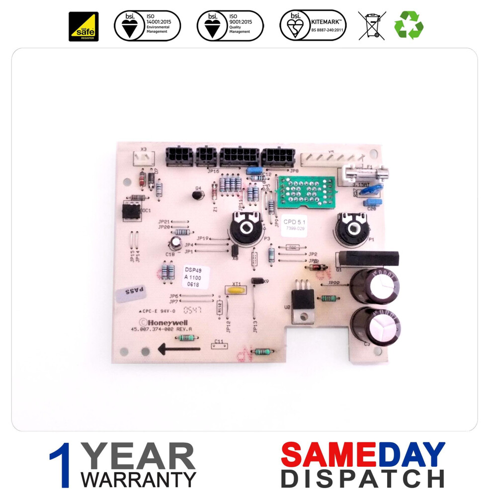 Hts Boiler Pcb Compatible With Ferroli Boiler Display Pcb 39812270 5056511810695