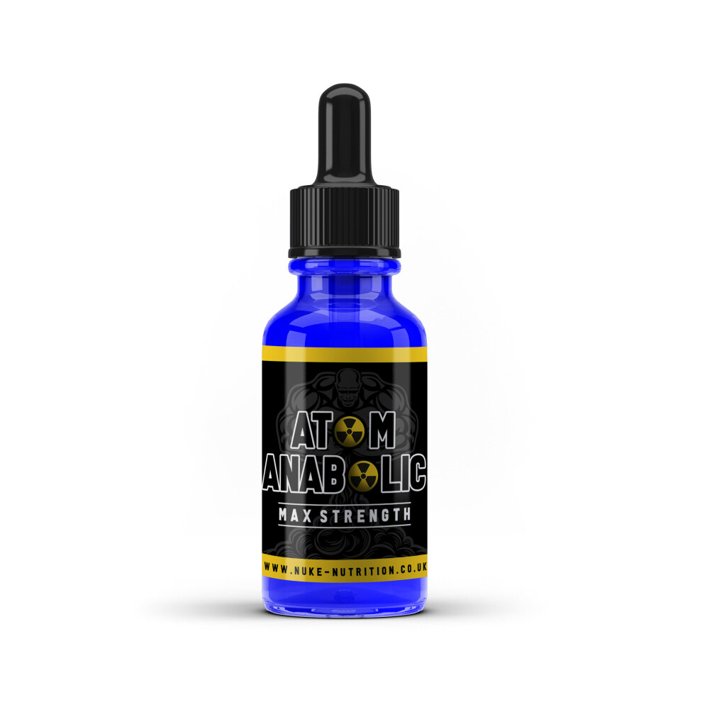 Nuke Nutrition (1 Bottle) Atom Anabolic Liquid Testosterone Booster Muscle Growth & Strength