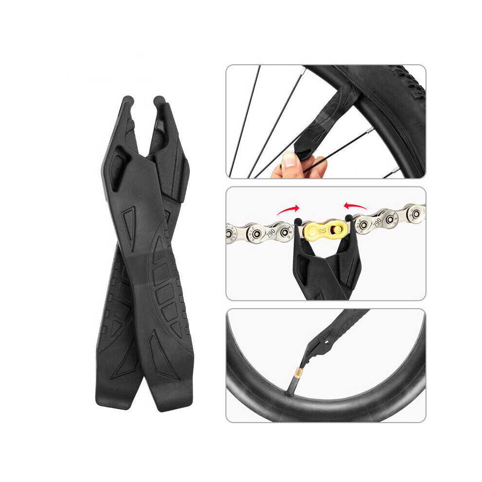 Multifunctional Tire Prying Rod Link Chain Plier Pry Bar Vent Tip Chain Hook Bike Repair Tools Outdoor Cycling