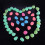 Luminous Pebbles Colorful Stones 50pcs/Bag 9