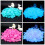 Luminous Pebbles Colorful Stones 50pcs/Bag 15