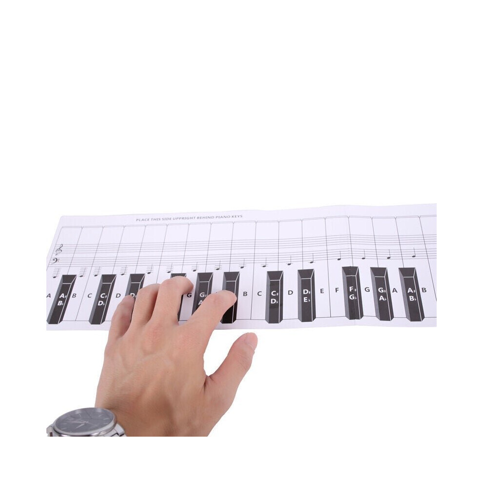 88-Key Piano Keyboard Practice Paper Comparison Table Standard 1:1 Portable Piano Fingering Practice Comparison Chart