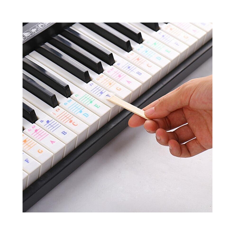 Piano Keyboard Note Sticker for 61/88 key Electronic Keyboard