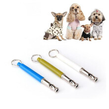 (Orange) Adjustable Pet Dogs Whistle Anti Bark Ultrasonic Sound Dogs Training Flute Pet Trainer Control Tools