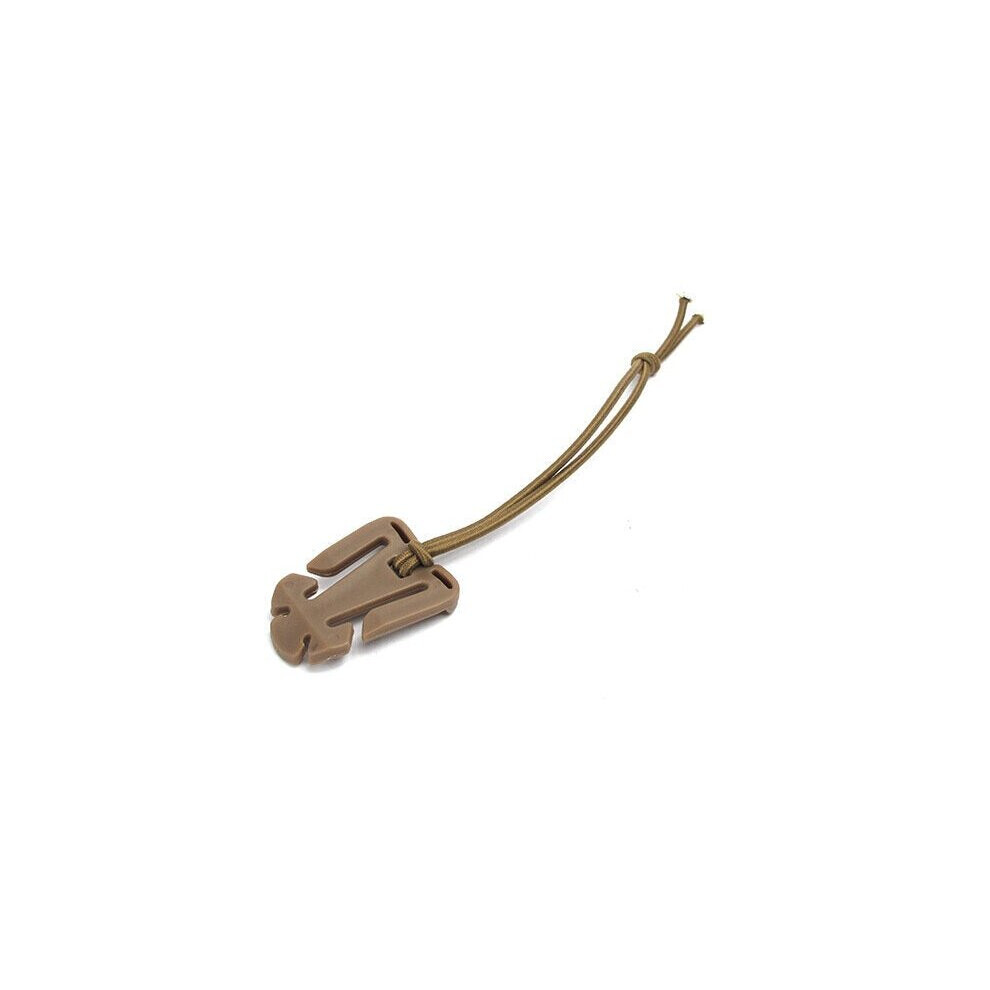 (Mud Color) Triangle Elastic Rope Buckle Webbing 6112212026359
