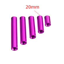 (20mm) M3 Aluminum Alloy Standoff Studs 10-35mm Purple Round PCB Board Standoffs 10pcs