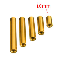 (10mm) M3 Aluminum Alloy Standoff Studs 10-35mm Gold Round PCB Board Spacers Standoffs 10pcs