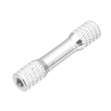 (Silver) 10Pcs M3 30mm Knurled Standoff Aluminum Alloy Multicolor