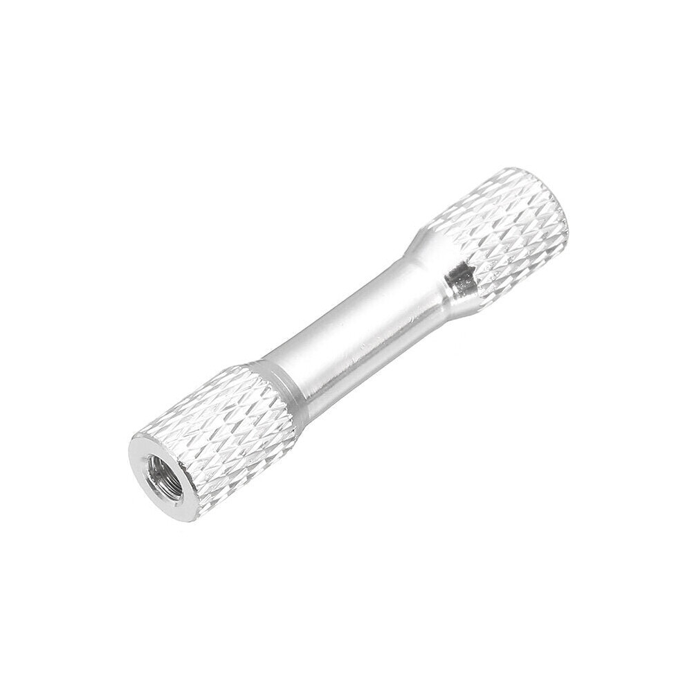 (Silver) 10Pcs M3 30mm Knurled Standoff Aluminum Alloy Multicolor