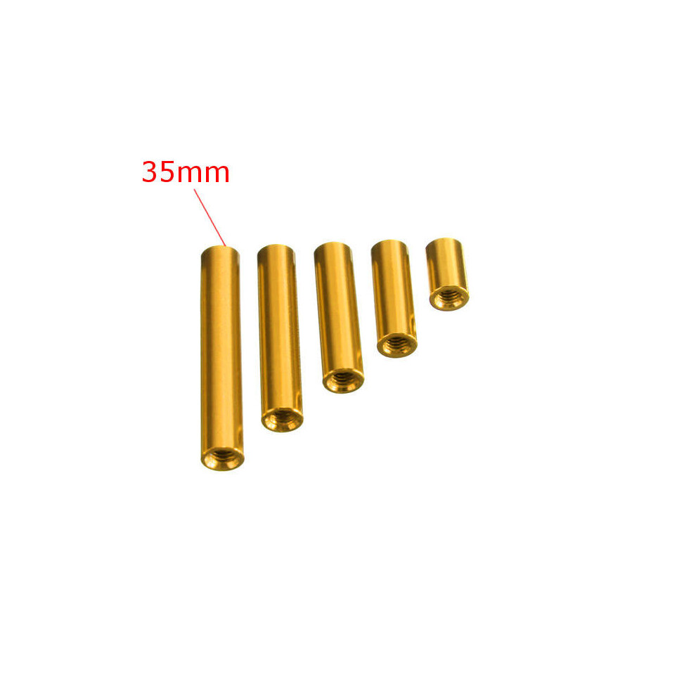 (35Mm) M3 Aluminum Alloy Standoff Studs 10-35Mm Gold Round Pcb Board Spacers Standoffs 10Pcs 6112212018453