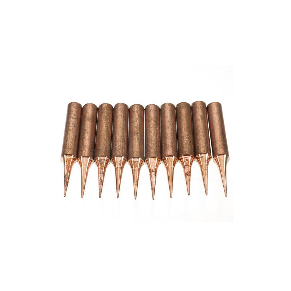 10Pcs Copper Soldering Iron Tip for Soldering Rework Station Iron Tsui