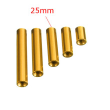 (25mm) M3 Aluminum Alloy Standoff Studs 10-35mm Gold Round PCB Board Spacers Standoffs 10pcs