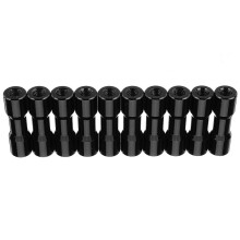(Black) M3AS11 10Pcs M3 20mm Aluminum Alloy Standoff Spacer Round Column MultiColor Smooth Surface