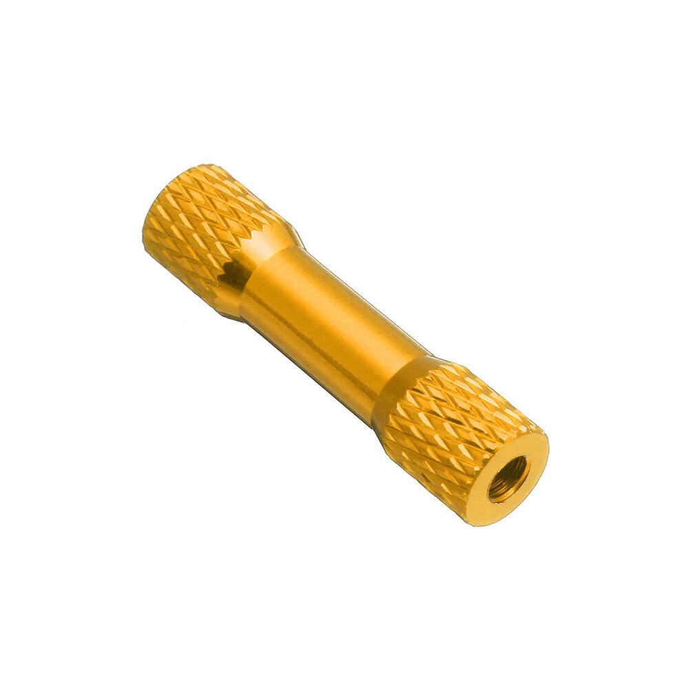 (Gold) 10Pcs M3 25mm Knurled Standoff Aluminum Alloy Multicolor