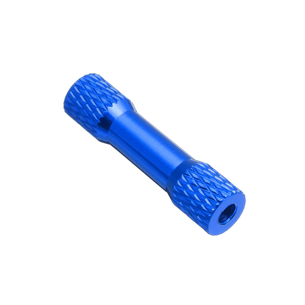 (Dark Blue) 10Pcs M3 25mm Knurled Standoff Aluminum Alloy Multicolor