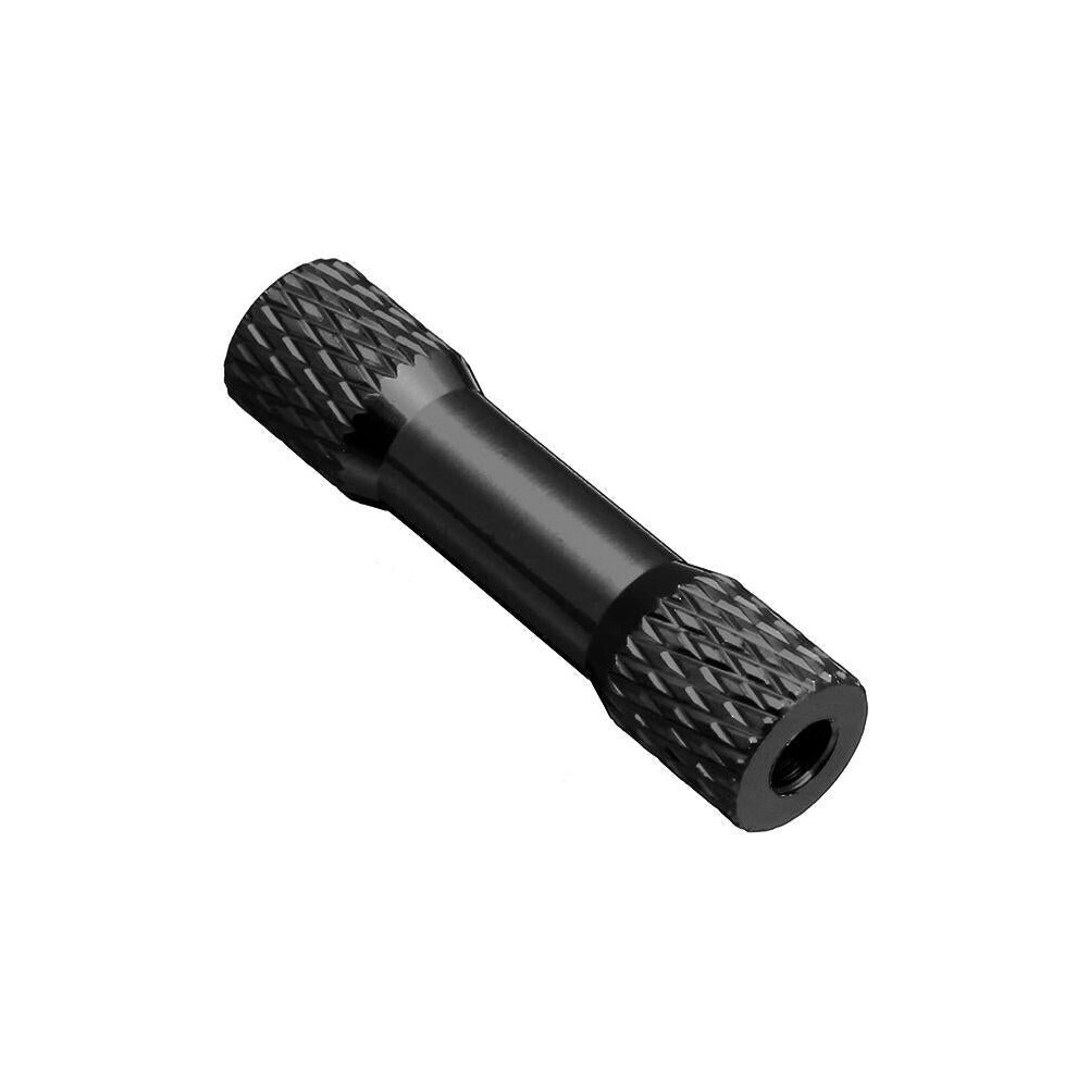 (Black) 10Pcs M3 25mm Knurled Standoff Aluminum Alloy Multicolor