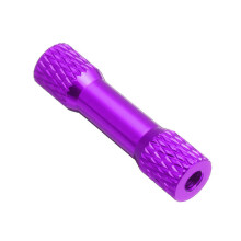 (Purple) 10Pcs M3 25mm Knurled Standoff Aluminum Alloy Multicolor